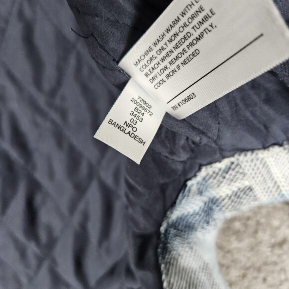 Duluth Folklore Flannel Insulated Duster Jacket Womens XL Blue Plaid - Picture 6 of 11